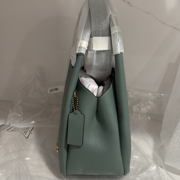 Coach Lana 23 Refined Pebble Leather/Brass/Sage Shoulder & Crossbody Bag - Picture 11 of 16